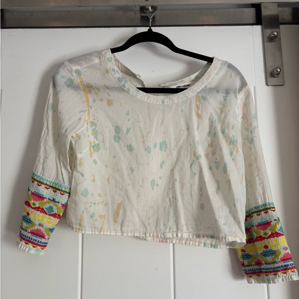 3/4 sleeve, crop top